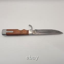 Vintage Olsen OK #706 Fixed Blade Hunting Knife with Sheath Howard City, MI USA