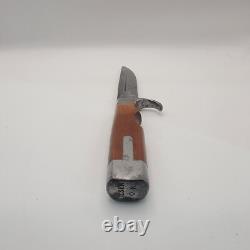 Vintage Olsen OK #706 Fixed Blade Hunting Knife with Sheath Howard City, MI USA