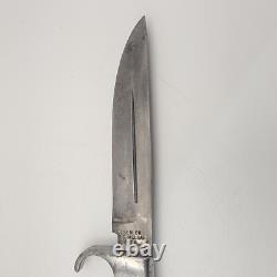 Vintage Olsen OK #706 Fixed Blade Hunting Knife with Sheath Howard City, MI USA