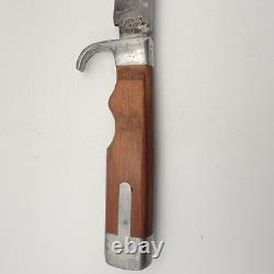Vintage Olsen OK #706 Fixed Blade Hunting Knife with Sheath Howard City, MI USA