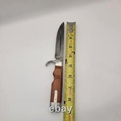 Vintage Olsen OK #706 Fixed Blade Hunting Knife with Sheath Howard City, MI USA
