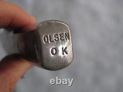 Vintage Olsen OK #708 Fixed Blade Hunting Knife withSheath