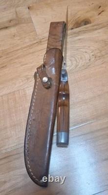 Vintage Olsen Ok Us # 710 Bowie Survival Knife In Original Sheath Good Condition