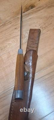 Vintage Olsen Ok Us # 710 Bowie Survival Knife In Original Sheath Good Condition