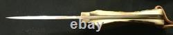 Vintage Olsen #Olsen Grizzly Stag Handle US Olsen OK Hunting Knife with Sheath