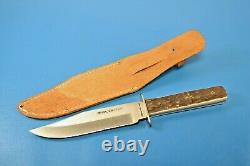 Vintage Original Bowie Knife with Sheath Stainless Steel Japan