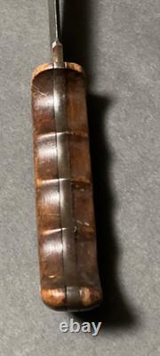 Vintage Original Trapper Knife Handmade Solingen Germany With Sheath 13945 RARE