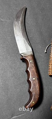 Vintage Original Trapper Knife Handmade Solingen Germany With Sheath 13945 RARE