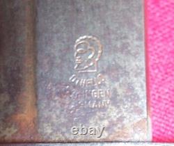 Vintage Othello African Hunter Bowie Knife Stag Handle Solingen Germany Survival