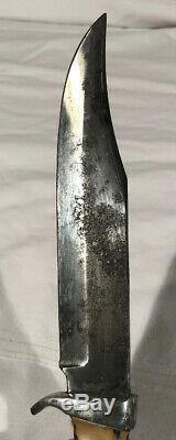 Vintage PUMA Germany Stag Handled Fixed Blade Hunting Knife Vintage 76582