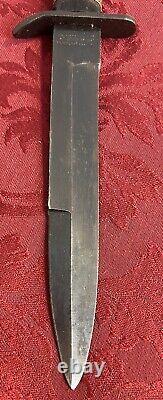 Vintage Parker Brothers Combat Spear Point Knife M8 A1 Scabbard