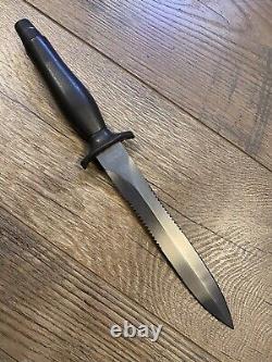 Vintage Parker Brothers Japan Mark II Combat Fixed Blade Knife & Leather Sheath