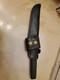 Vintage Parker CUT. CO Tanto 6 Fixed Blade Knife Japan w Leather Sheath