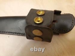 Vintage Parker CUT. CO Tanto 6 Fixed Blade Knife Japan w Leather Sheath