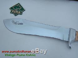 Vintage Pre-1964 Puma White Hunter 6377 STAG Fixed Blade German Hunting Knife