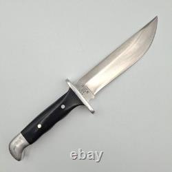 Vintage Pre-1986 Buck USA 124 Frontiersman Fixed Blade Hunting Knife with Sheath