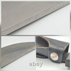 Vintage Pre-1986 Buck USA 124 Frontiersman Fixed Blade Hunting Knife with Sheath