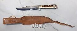 Vintage Puma Bowie 6396 Fixed Blade Knife with Sheath Germany Pumaster Steel