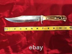 Vintage Puma Bowie 6396 Fixed Blade Knife with Sheath Germany Pumaster Steel