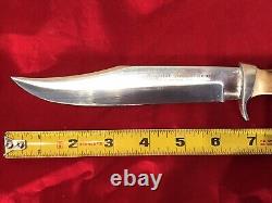 Vintage Puma Bowie 6396 Fixed Blade Knife with Sheath Germany Pumaster Steel