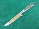 Vintage Puma Fixed Blade Knife Stag Handle Germany Stainless Steel 8 1/4 NICE