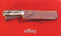 Vintage Puma Germany 6375 Stag White Hunter Hunting Knife