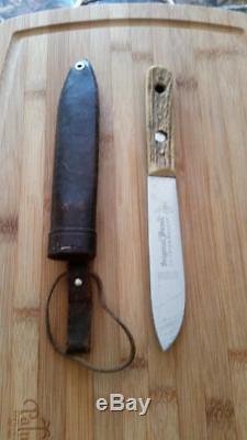 Vintage Puma Knife Model 6317 Fahrtenmesser Hunting Knife Stag Handle, Rare