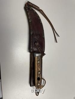 Vintage Puma Skinner 6393 Stag Handle Hunting Knife 1960S Good Used Condition