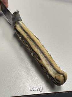 Vintage Puma Skinner 6393 Stag Handle Hunting Knife 1960S Good Used Condition