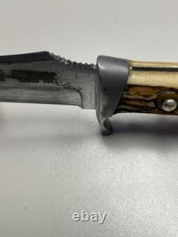 Vintage Puma Skinner 6393 Stag Handle Hunting Knife 1960S Good Used Condition