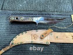 Vintage Puma White Hunter and Skinner Knives (Matching Serial Numbers) 1968