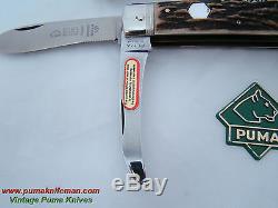 Vintage Puma model 959 Jagdmesser German Hunting Knife Mint with Leather Pouch