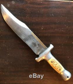 Vintage R. H. RUANA Bowie Knife 35B Butt Stamped