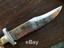 Vintage R. H. RUANA Bowie Knife 35B Butt Stamped