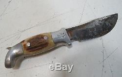 Vintage R. H. Ruana Knife. M Mark, Bonner Montana 4 Blade