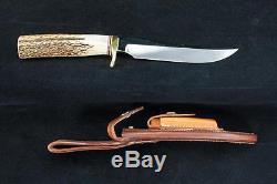 Vintage RANDALL MADE Model 3 Stag Knife 6 BLADE withOriginal Randall Made Sheath