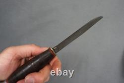 Vintage RARE KA-BAR Fixed Blade Hunting/Fighting Knife Leather Handle & Sheath