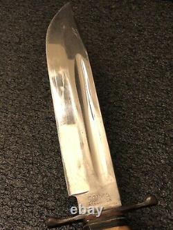Vintage RARE Puma Solingen 6320 Scout Fixed Bowie Hunting Knife 8 Stag LOOK
