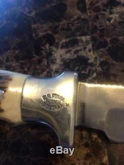 Vintage RUANA 21A M 6-1/8 STICKER Hunting Knife/Sheath