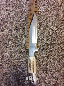 Vintage RUANA 25 AC 6 Blade Tapered Hunting Knife-Sheath