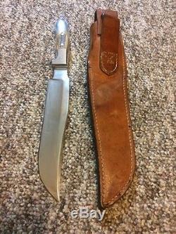 Vintage RUANA 27AC Tapered 9 Hunting Knife/Sheath