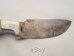 Vintage RUANA 28c skinner/hunting knife M stamped with original leather sheath