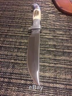 Vintage RUANA hunting Knife Signed With Bull Whip/Sheath