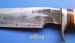 Vintage Randall Hunting Knife & Sheath, Orlando, FL, Bone Handle