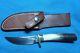 Vintage Randall Made # 21 Little Game Stag Bone Handle Hunting Knife Excellent