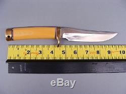 Vintage Randall Made Hunting Knife Leather Sheath Sharpening Stone