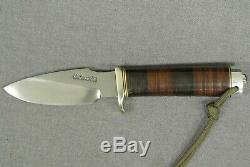 Vintage Randall Made Knives #11-4 Alaskan Skinner With Leather Sheath and Stone