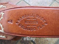 Vintage Randell Made Orlando Fla, Hunting Knife w Leather Sheaf