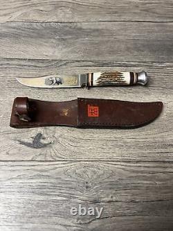 Vintage Rare JA Henckels Tang Stamp Blade Stag Knife Germany MINT