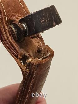 Vintage Rare Knife with Sheath CASE XX USA M5F Stag Handle Fixed Blade Hunting